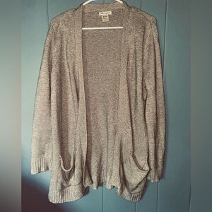 Oversized beige cardigan